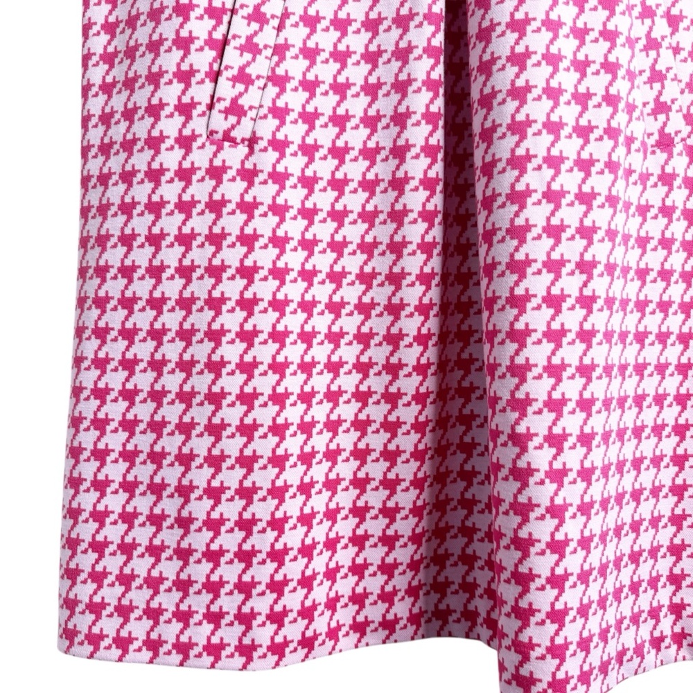 TYLER BOE Kristen Knit Dress Size Small in Pink Houndstooth Print - Picture 6 of 12